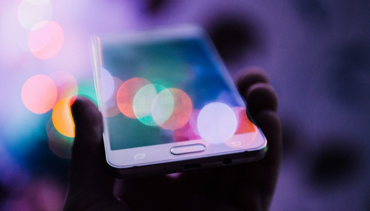 person holding smartphone