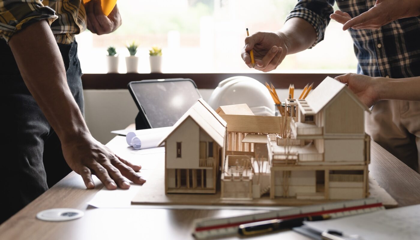 Cooperation corporate achievement planning design draw teamwork discussion concept. architect